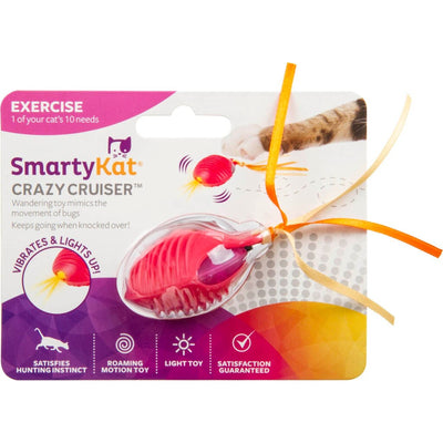 Smartykat Crazy Cruiser Rumble Bug Motion Cat Toy