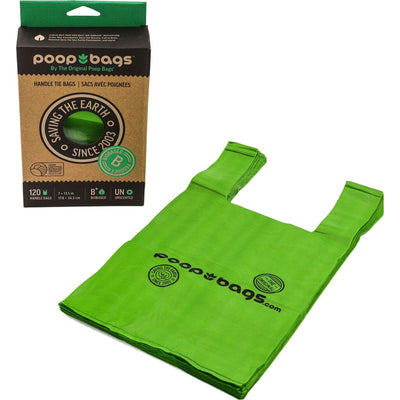 The Original Poop Bags Biobased Handle Tie Bags