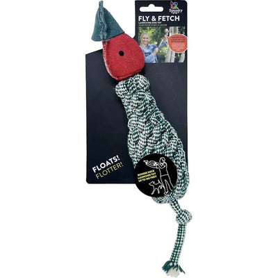 Spunkypup Fly & Fetch Launch Plush Toy Rope Duck