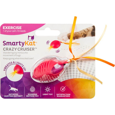 Smartykat Crazy Cruiser Rumble Bug Motion Cat Toy
