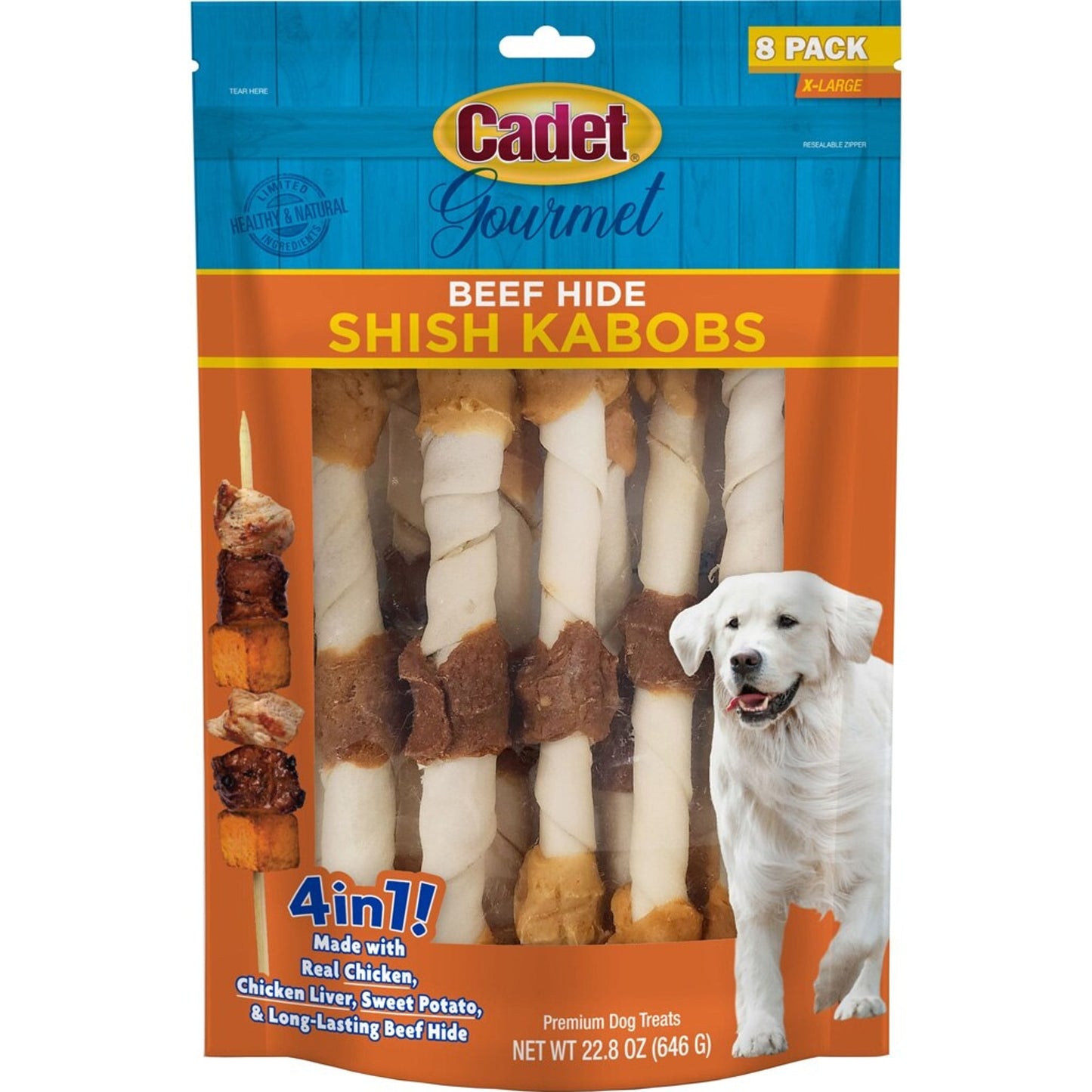Cadet Gourmet Beef Hide Shish Kabobs 4 In 1