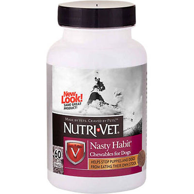 Nutri-Vet Nasty Habit Chewables For Dogs & Puppies