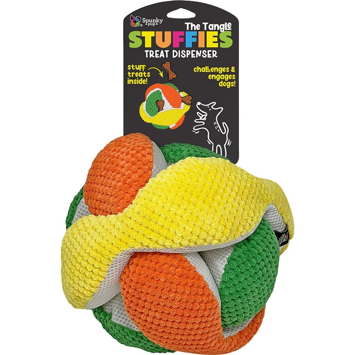 Spunkypup Stuffies Plush Treat-Dispenser Tangle