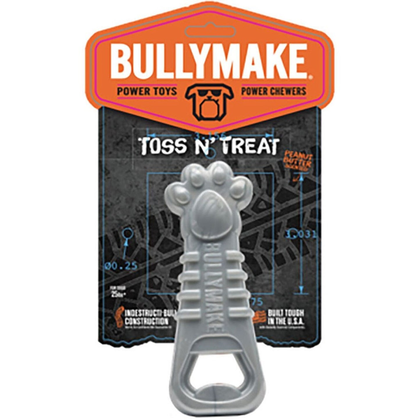 Bullymake Tough Chew Paw Opener Nylon Dog Toy