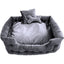 Goo-Eez Luxury Velour Pet Bed W/ Accessories