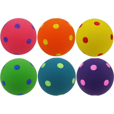 Multipet Polka Dot Ball Latex Dog Toy