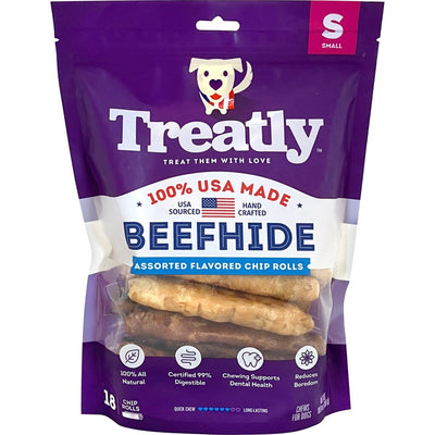 Treatly 100% Usa Beefhide Chip Rolls