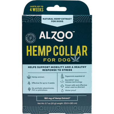 Alzoo Plant-Based Hemp Premium Collar For Dogs