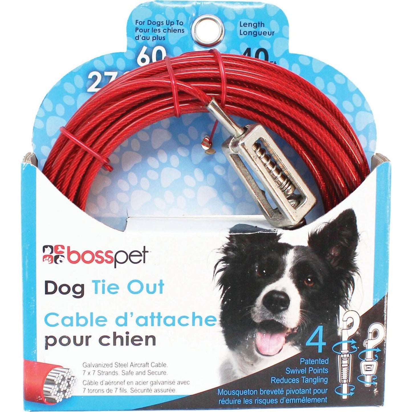 Boss Pet Tie-Out W/ Spring
