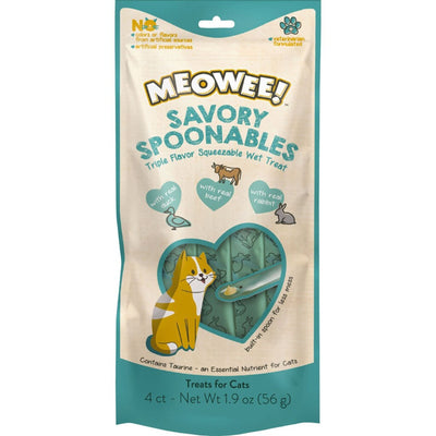 Meowee! Savory Spoonables Squeezable Wet Cat Treat
