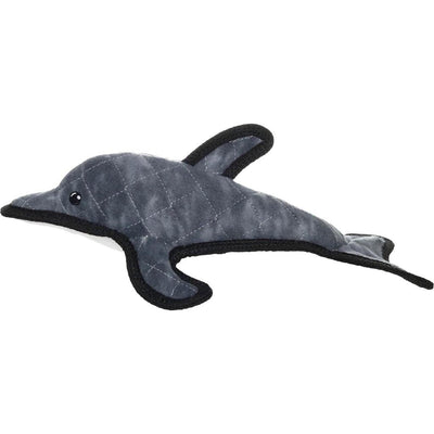 Tuffy Dolphin Durable Squeaky Soft Dog Toy