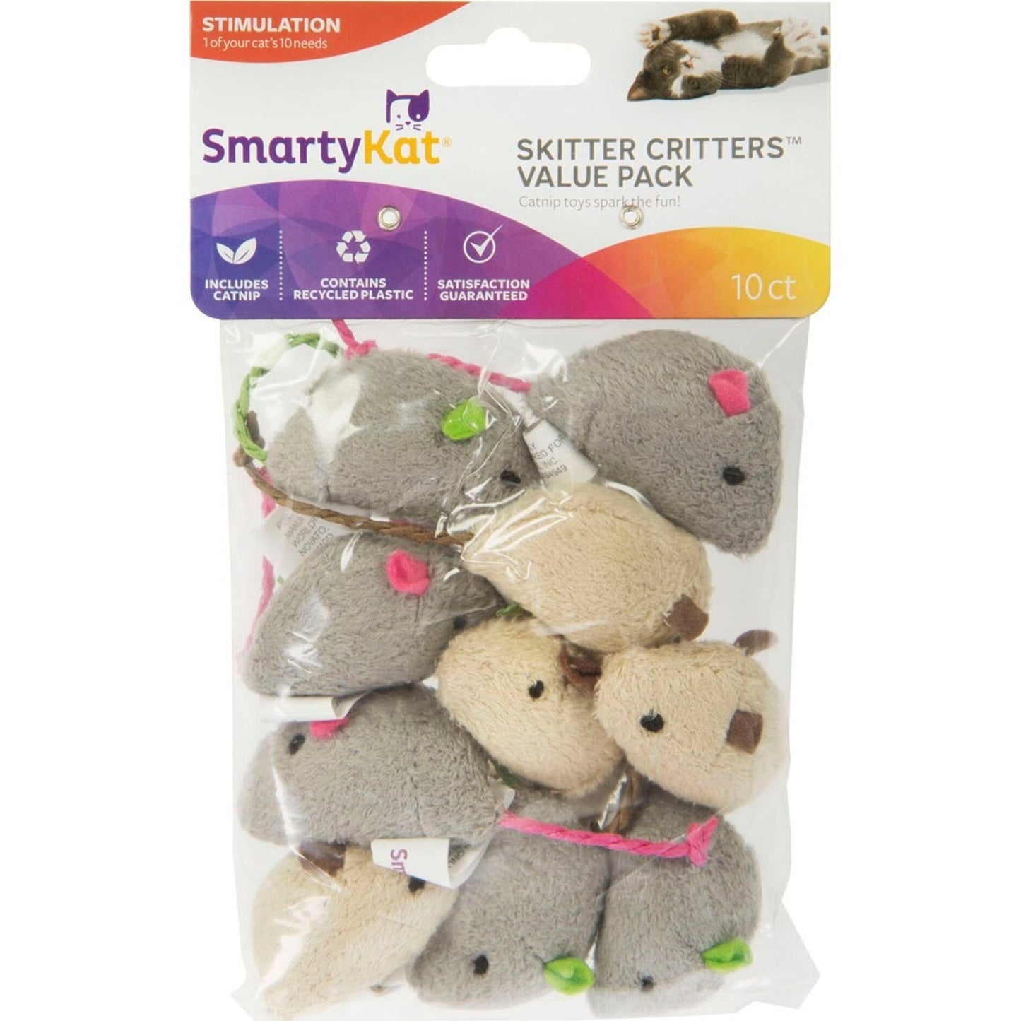 Smartykat Skitter Critters Value Pack Catnip Toys