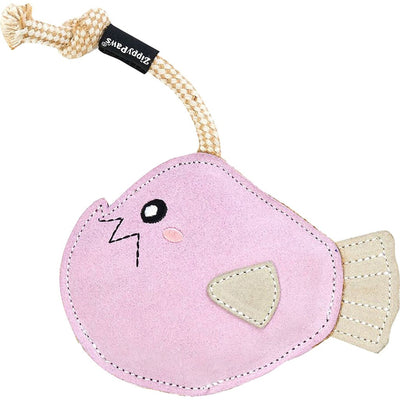 Zippypaws Ecozippy Suede & Rope Buddies Angel Fish
