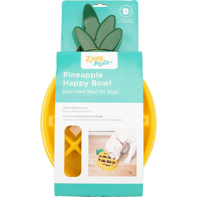 Zippypaws Happy Bowl Slow Feeder Pineapple