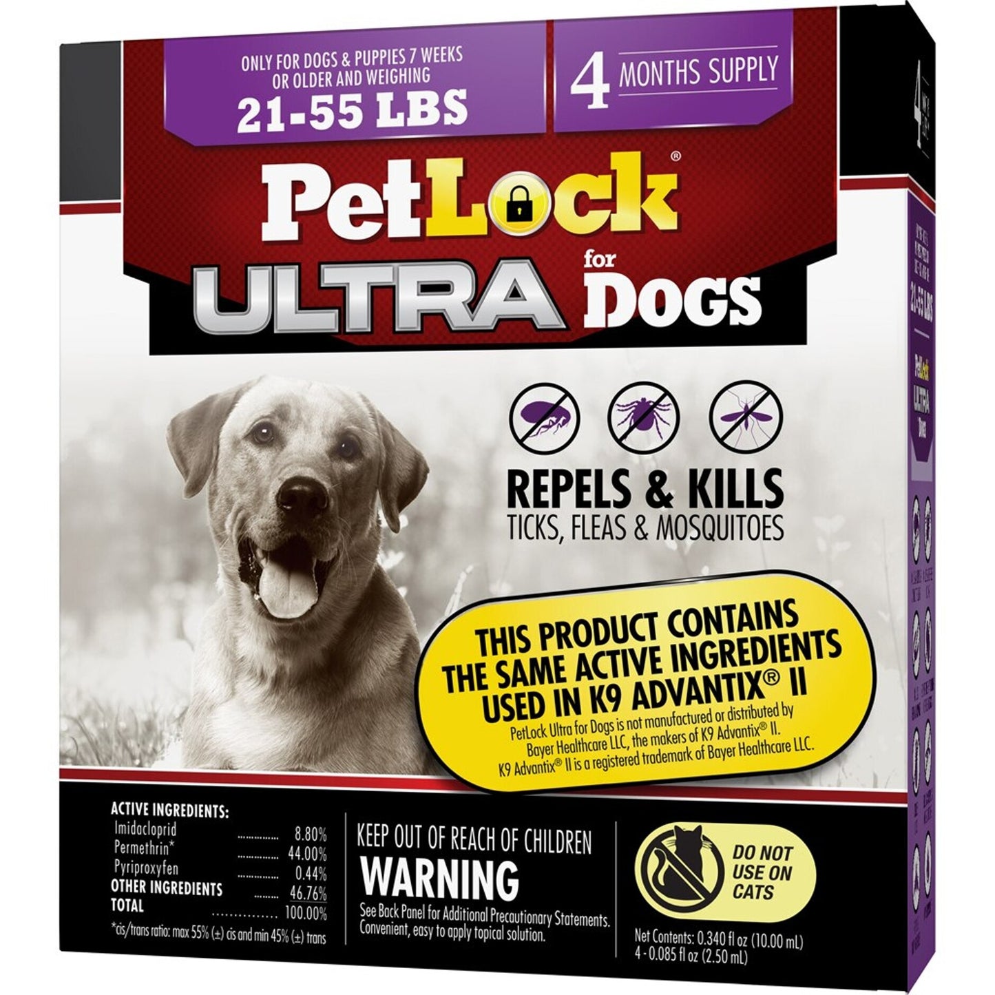 Petlock Ultra Flea & Tick Control For Dogs