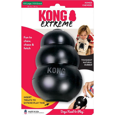 KONG Extreme Dog Toy - Fetch & Chew Toy - Treat-Filling Capabilities & Erratic Bounce for Extended Play Time Most Durable Natural Rubber Material - for Power Chewers - for XX-Large Dogs