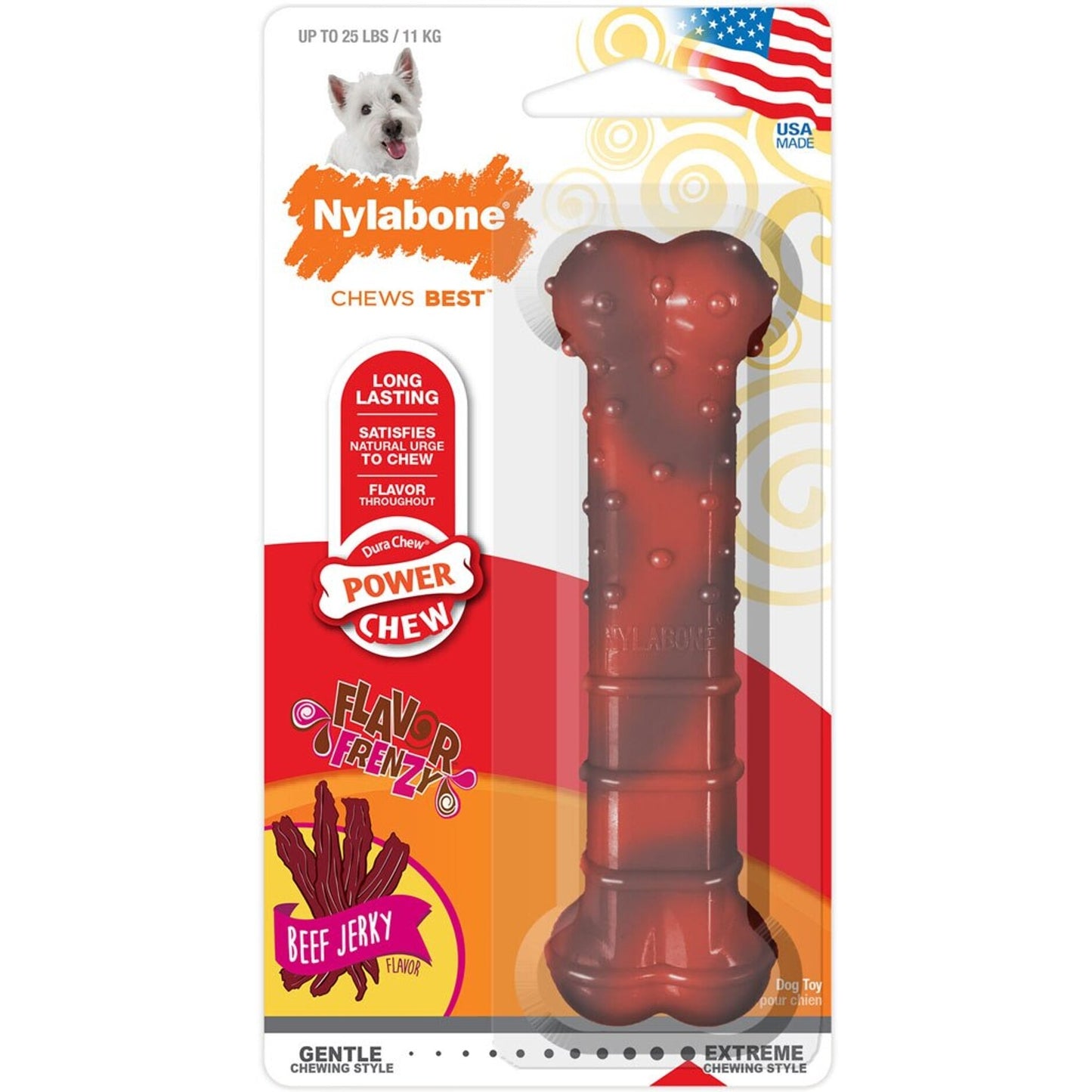 Nylabone Power Chew Flavor Frenzy Textured Bone