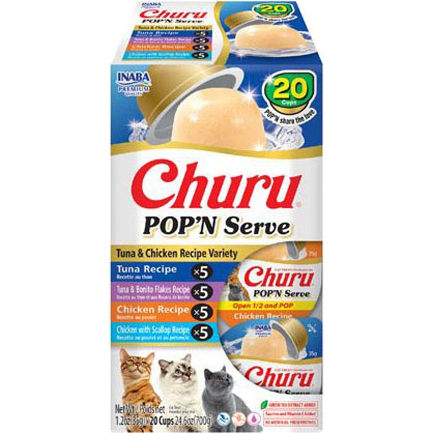Inaba Churu Pop'N Serve Variety Pack Cat Treat