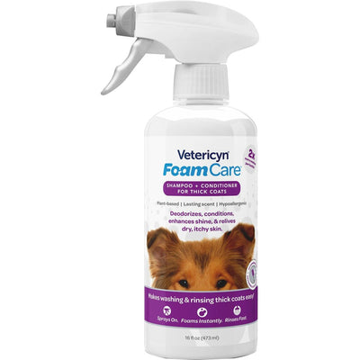 Vetericyn Foamcare Shampoo & Cond For Thick Coats