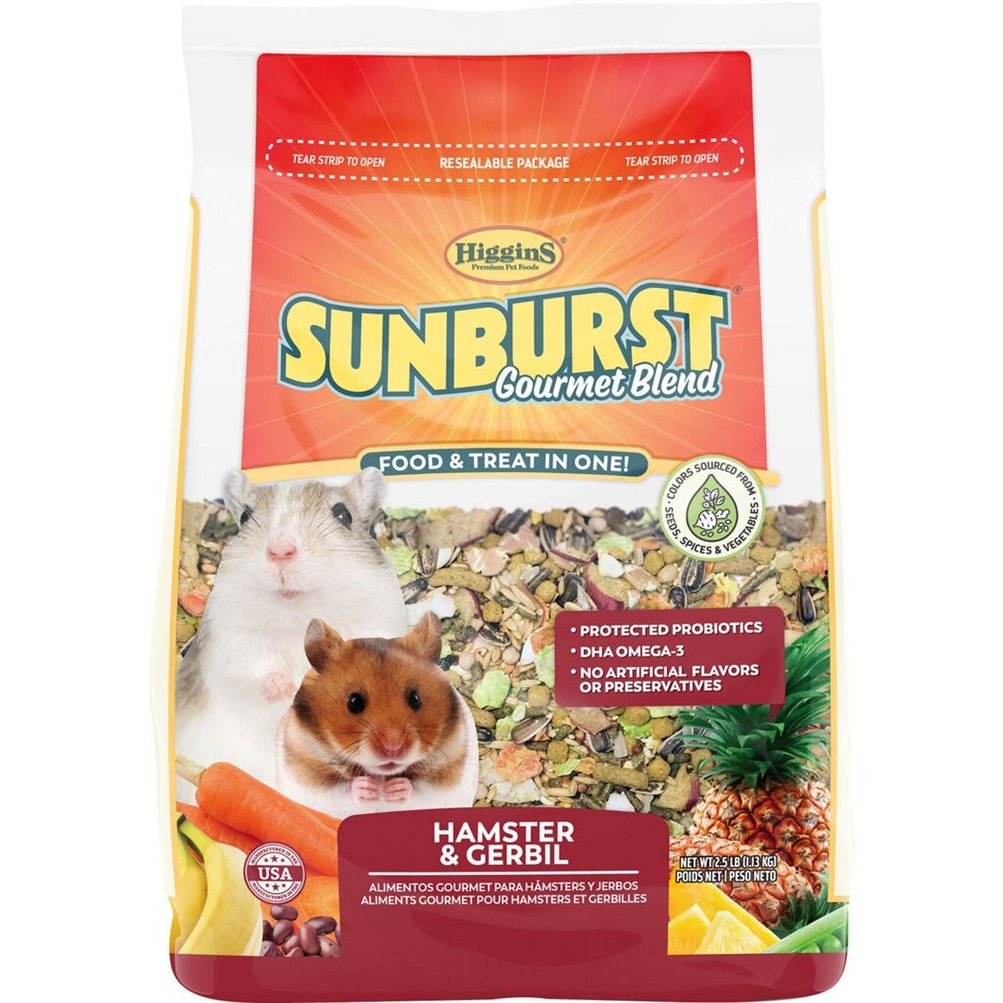 Sunburst Gourmet Blend Hamster & Gerbil