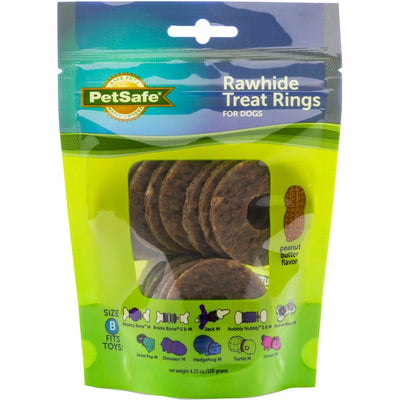 Busy Buddy Natural Rawhide Rings