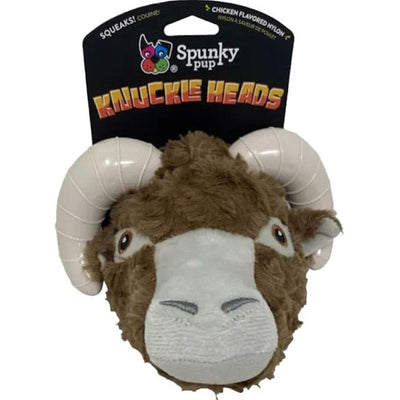 Spunkypup Knuckleheads Plush-Chew Toy Ram