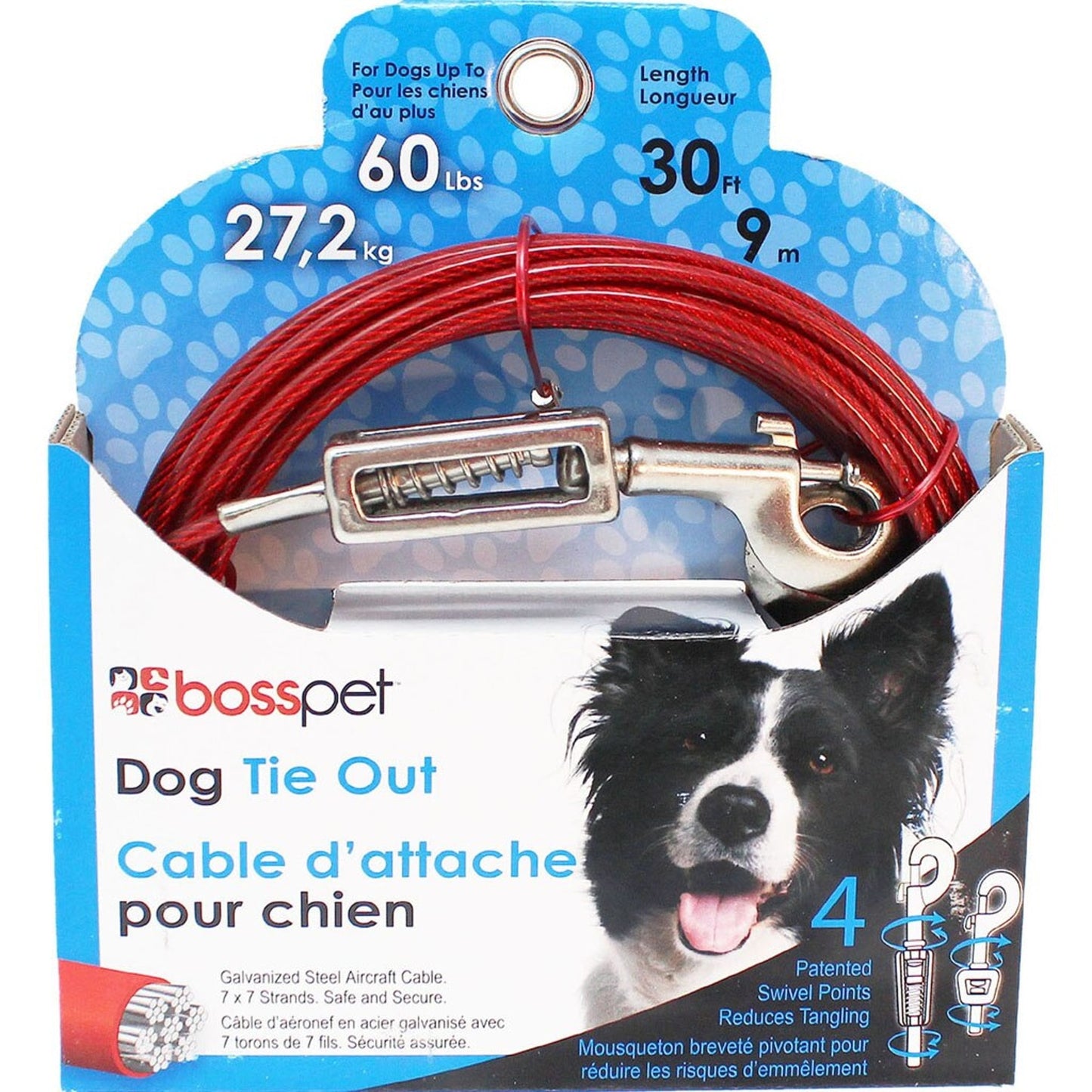 Boss Pet Tie-Out W/ Spring