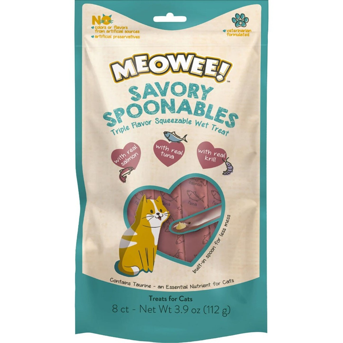 Meowee! Savory Spoonables Squeezable Wet Cat Treat