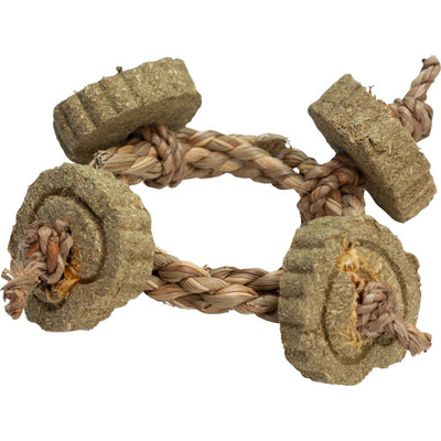 Nibbles Timothy Hay Braided Rope Circle Chew Toy