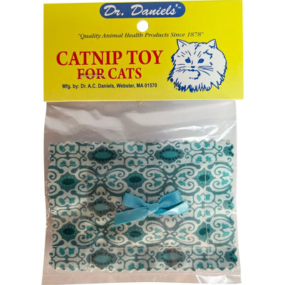 Dr. Daniels Catnip Pillow W/Bow 100% Catnip Filled