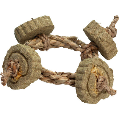 Nibbles Timothy Hay Braided Rope Circle Chew Toy