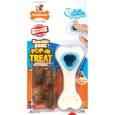 Nyla Puppy Power Chew Knuckle Bone Pop-In Treat