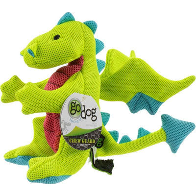 Godog Dragons Squeaky Plush Dog Toy