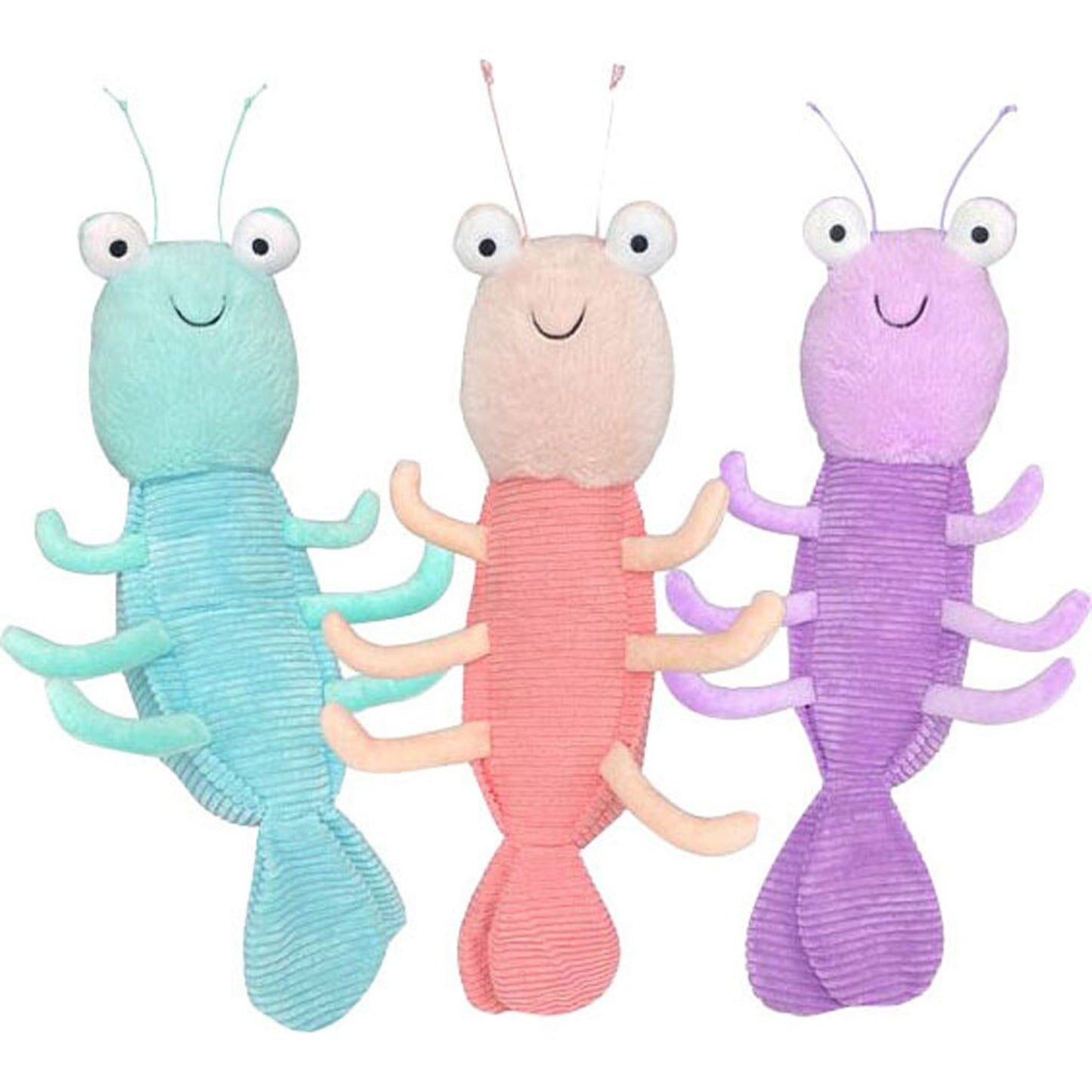 Multipet Gumbo Shrimp Plush Dog Toy