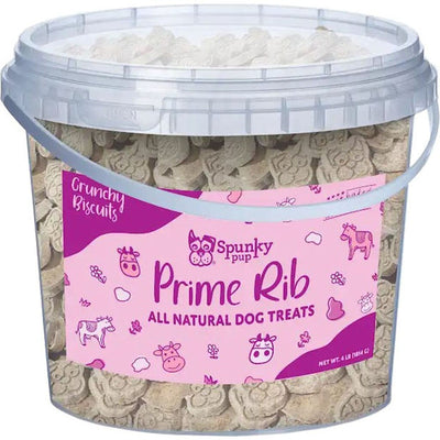 Spunkypup Crunchy Biscuit Dog Treats Bucket