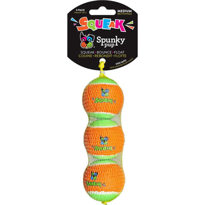 Spunkypup Squeaky Tennis Balls