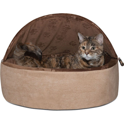 K & H Self-Warming Kitty Bed Hooded