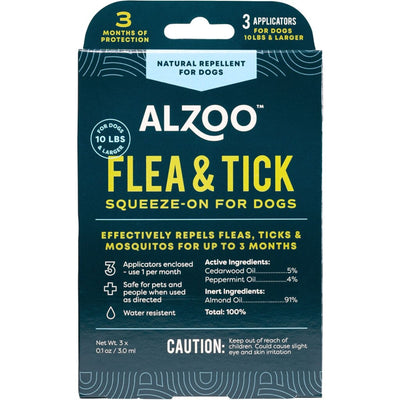Alzoo Plant-Based Flea & Tick Squeeze-On Dog