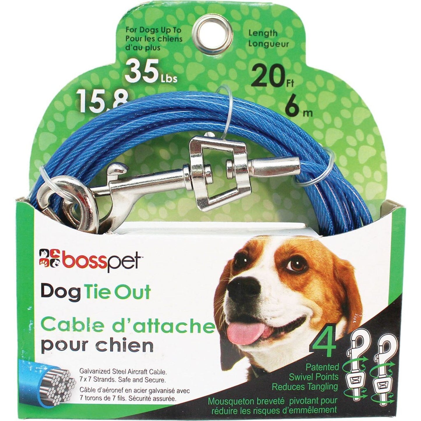 Boss Pet Tie-Out Swivel Snap