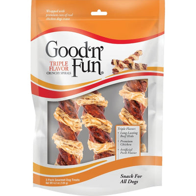 Good 'N' Fun Triple Flavor Crunchy Spirals