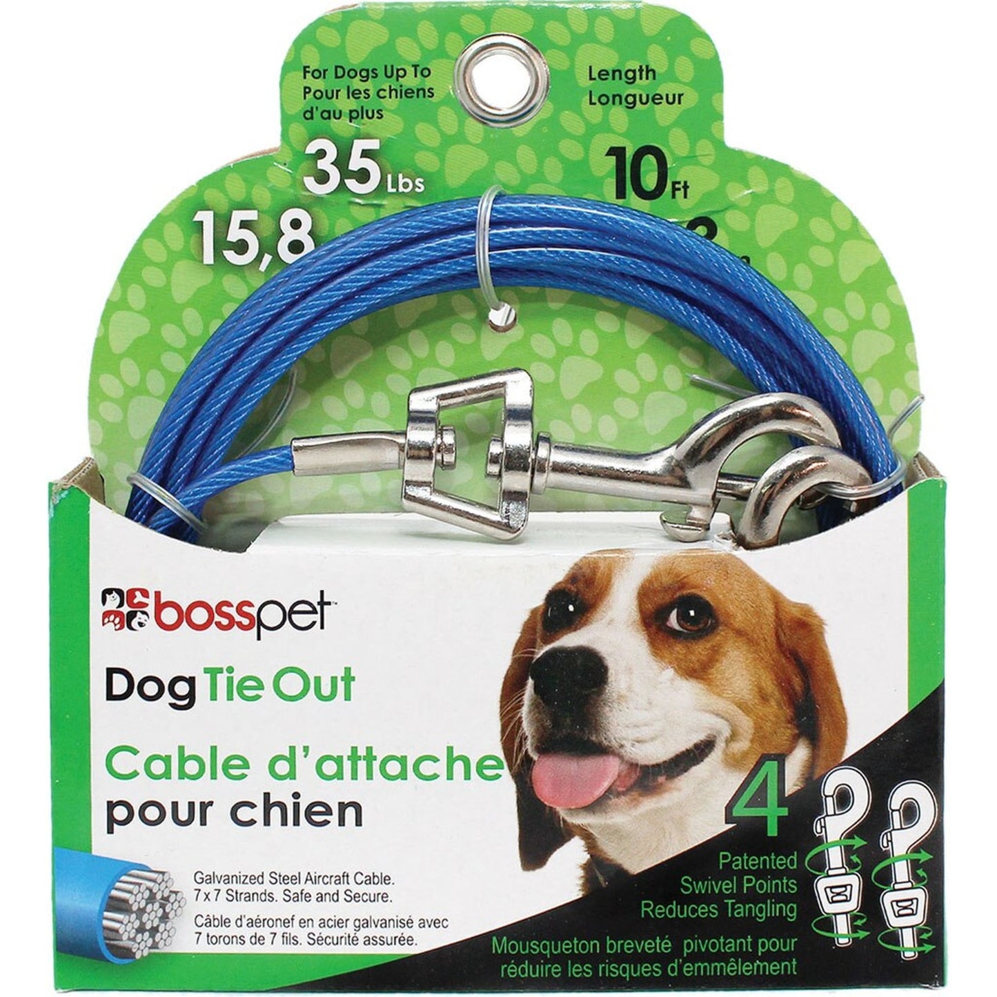 Boss Pet Tie-Out Swivel Snap