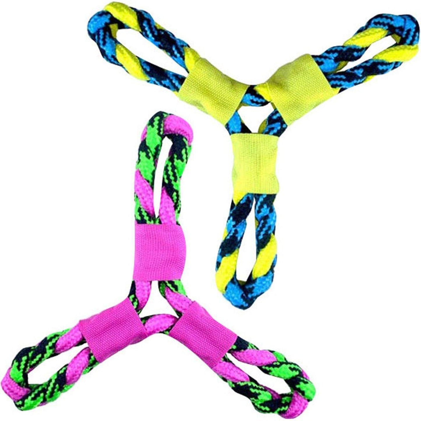 Pet Park Blvd Paracord Rope Twisted Tri-Flyer