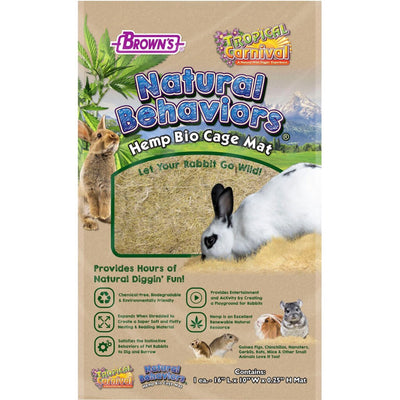 Tropical Carnival Nat Behaviors Hemp Bio Cage Mat