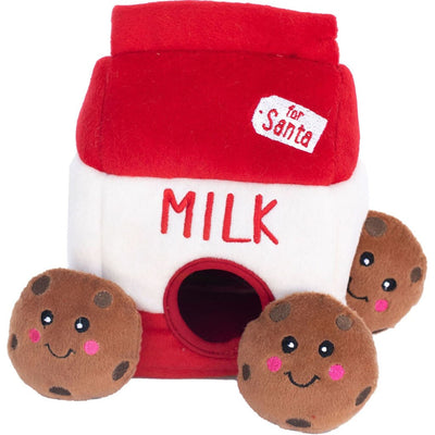 Zippypaws Holiday Burrow Milk N' Cookies