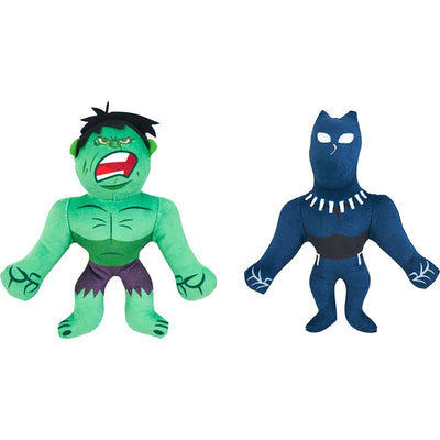 Zippypaws Marvel Plush Hulk & Black Panther