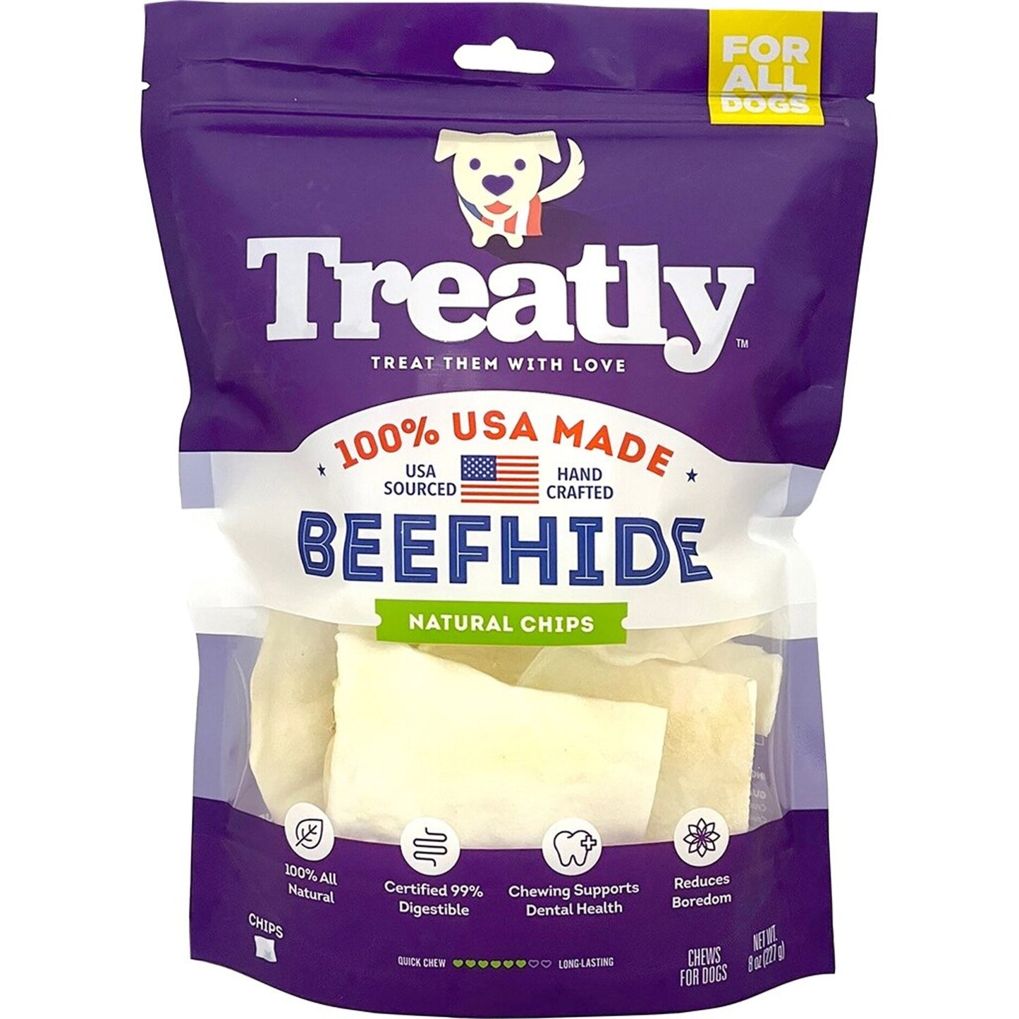 Treatly 100% Usa Beefhide Chips