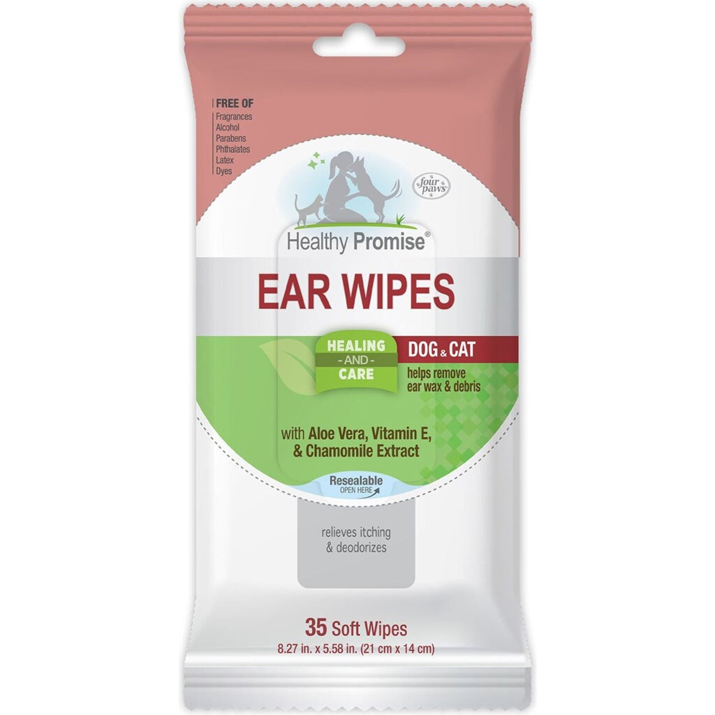 Healthy Promise Ear Wipes For Dogs & Cats