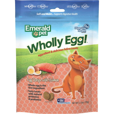Emerald Pet Wholly Egg Digestive Health Treats Fel
