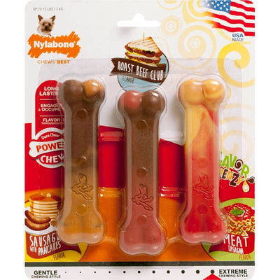 Nylabone Power Chew Flavor Frenzy Variety Pack