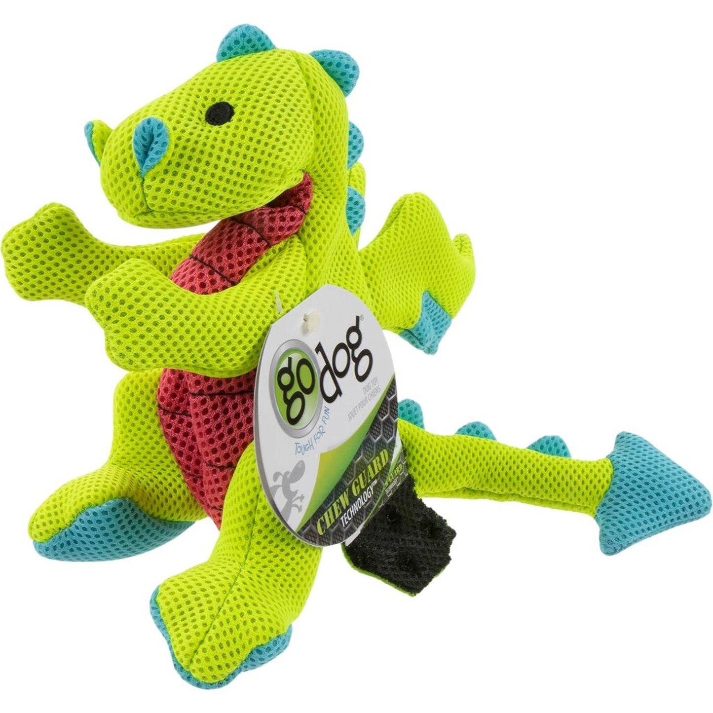 Godog Dragons Squeaky Plush Dog Toy